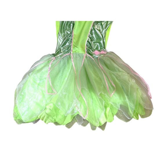 Halloween Tinkerbell Fairy Costume Shoes Wand Peter Pan Fly Soar Trick or Treat - Picture 6 of 16